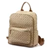 BRICIOLE 4192# bézs női rostbőr táska 30 x 32 x 10 cm