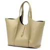 Luka 26-068 DOLLARO bézs női bőr válltáska 45 x 30 x 16 cm