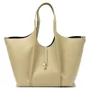 Luka 26-068 DOLLARO bézs női bőr válltáska 45 x 30 x 16 cm