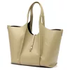 Luka 26-068 DOLLARO bézs női bőr válltáska 45 x 30 x 16 cm