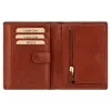 EL FORREST 995-29 RFID konyak férfi bőr pénztárca 10 x 13 x 3 cm