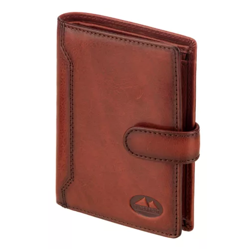 EL FORREST 1403-29 RFID konyak férfi bőr pénztárca 10.5 x 13 x 2.8 cm