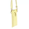 Luka 20-070 halvány sárga női bőr telefontartó, partytáska 14 x 21 x 3.5 cm