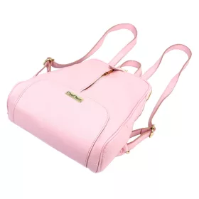   MiaMore 2001 DOLLARO rózsaszín női marhabőr hátizsák 26 x 33 x 12 cm