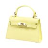 Luka 24-002 halvány sárga női bőr kézitáska, oldalpántal 21 x 14 x 8 cm