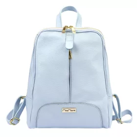   MiaMore 2001 DOLLARO kék női marhabőr hátizsák 26 x 33 x 12 cm