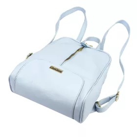   MiaMore 2001 DOLLARO kék női marhabőr hátizsák 26 x 33 x 12 cm