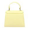 Luka 19-17 MN halvány sárga női bőr kézitáska, oldaltáska 23 x 19 x 12.5 cm