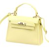 Luka 19-17 MN halvány sárga női bőr kézitáska, oldaltáska 23 x 19 x 12.5 cm