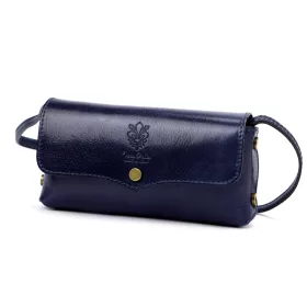 Florence 72 navy női bőr oldaltáska 20 x 10 x 6 cm
