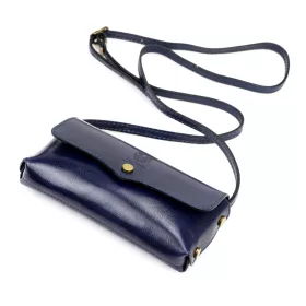 Florence 72 navy női bőr oldaltáska 20 x 10 x 6 cm