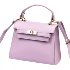   Luka 19-17 MN pasztel lila női bőr kézitáska, oldaltáska 23 x 19 x 12.5 cm