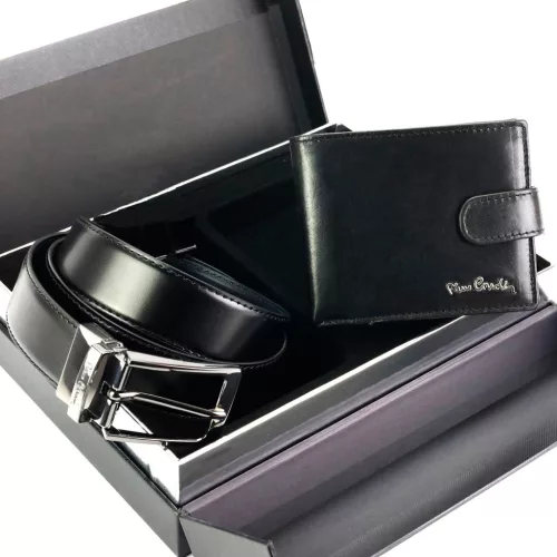 Pierre Cardin ZG-225 férfi marhabőr ajándék szett 130 cm