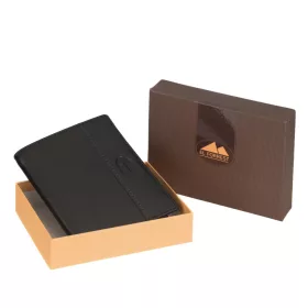   EL FORREST 546-623 fekete férfi bőr pénztárca 10 x 12.5 x 2.5 cm