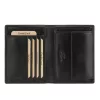 EL FORREST 546-623 fekete férfi bőr pénztárca 10 x 12.5 x 2.5 cm