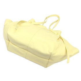   Luka 26-012 halvány sárga női bőr nagyméretű válltáska 60 x 30 x 15 cm