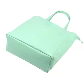   Luka 26-084 D türkiz női bőr válltáska, shopper 40 x 37 x 13 cm