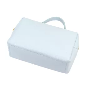   Luka 26-085  pasztell kék női bőr kézitáska oldalpánttal  21 x 11 x 7 cm