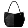 Luka 26-089 fekete női bőr válltáska 42 x 31 x 16 cm