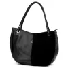 Luka 26-089 fekete női bőr válltáska 42 x 31 x 16 cm