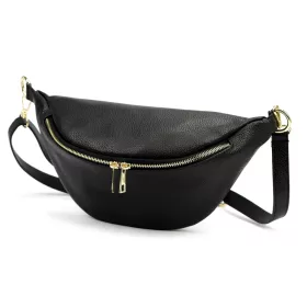 Luka 26-090 D fekete női bőr crossbody 33 x 15 x 11 cm