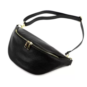 Luka 26-090 D fekete női bőr crossbody 33 x 15 x 11 cm