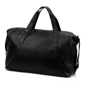   Luka 26-091 fekete női bőr kézitáska, utazótáska 47 x 28 x 17 cm