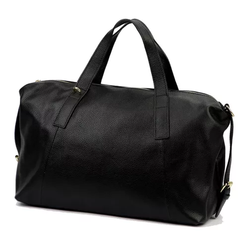 Luka 26-091 fekete női bőr kézitáska, utazótáska 47 x 28 x 17 cm