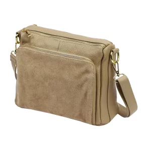 Luka 26-008 taupe női bőr oldaltáska 28 x 20 x 10 cm