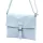 Luka 26-087 babakék női bőr oldaltáska, crossbody 25 x 20 x 4 cm