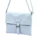 Luka 26-087 babakék női bőr oldaltáska, crossbody 25 x 20 x 4 cm