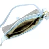 Luka 26-087 babakék női bőr oldaltáska, crossbody 25 x 20 x 4 cm