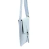 Luka 26-087 babakék női bőr oldaltáska, crossbody 25 x 20 x 4 cm