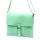 Luka 26-087 türkizzöld  női bőr oldaltáska, crossbody 25 x 20 x 4 cm