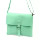 Luka 26-087 türkizzöld  női bőr oldaltáska, crossbody 25 x 20 x 4 cm