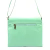 Luka 26-087 türkizzöld  női bőr oldaltáska, crossbody 25 x 20 x 4 cm