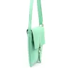 Luka 26-087 türkizzöld  női bőr oldaltáska, crossbody 25 x 20 x 4 cm