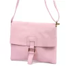 Luka 26-087 rózsaszín női bőr oldaltáska, crossbody 25 x 20 x 4 cm