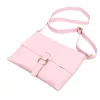 Luka 26-087 rózsaszín női bőr oldaltáska, crossbody 25 x 20 x 4 cm