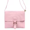 Luka 26-087 rózsaszín női bőr oldaltáska, crossbody 25 x 20 x 4 cm