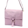 Luka 26-087 levendula lila női bőr oldaltáska, crossbody 25 x 20 x 4 cm