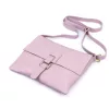 Luka 26-087 levendula lila női bőr oldaltáska, crossbody 25 x 20 x 4 cm