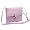Luka 26-087 levendula lila női bőr oldaltáska, crossbody 25 x 20 x 4 cm