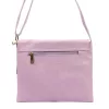 Luka 26-087 levendula lila női bőr oldaltáska, crossbody 25 x 20 x 4 cm