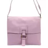 Luka 26-087 levendula lila női bőr oldaltáska, crossbody 25 x 20 x 4 cm