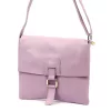 Luka 26-087 levendula lila női bőr oldaltáska, crossbody 25 x 20 x 4 cm