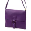 Luka 26-087 ibolya lila női bőr oldaltáska, crossbody 25 x 20 x 4 cm