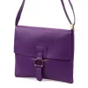 Luka 26-087 ibolya lila női bőr oldaltáska, crossbody 25 x 20 x 4 cm