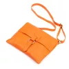 Luka 26-087 narancssárga női bőr oldaltáska, crossbody 25 x 20 x 4 cm