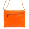 Luka 26-087 narancssárga női bőr oldaltáska, crossbody 25 x 20 x 4 cm